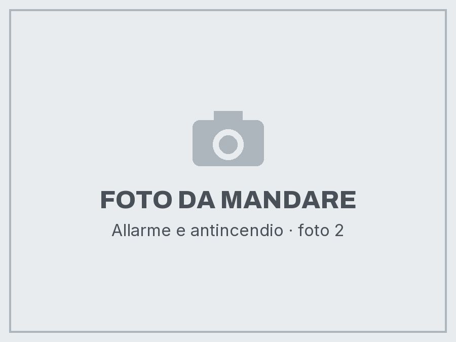 Allarme e antincendio: foto da mandare