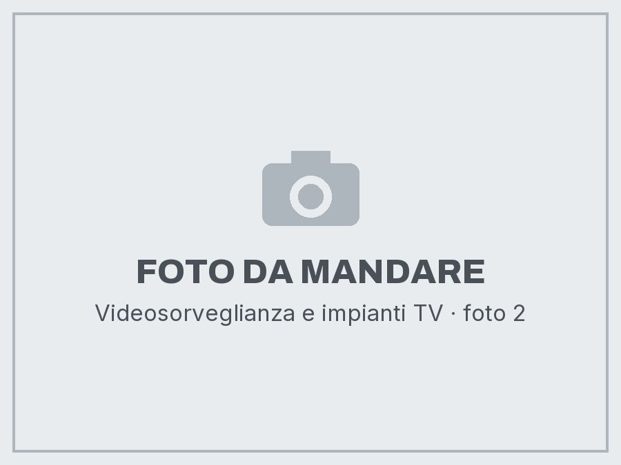 Videosorveglianza e impianti TV: foto da mandare